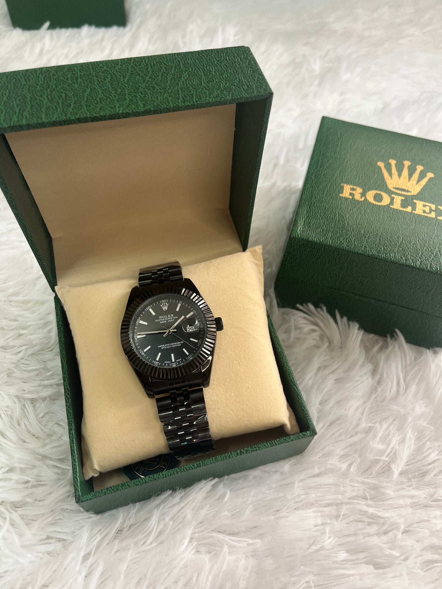 ROLEX DATEJUST BOITE ROLEX FULLL BLACK