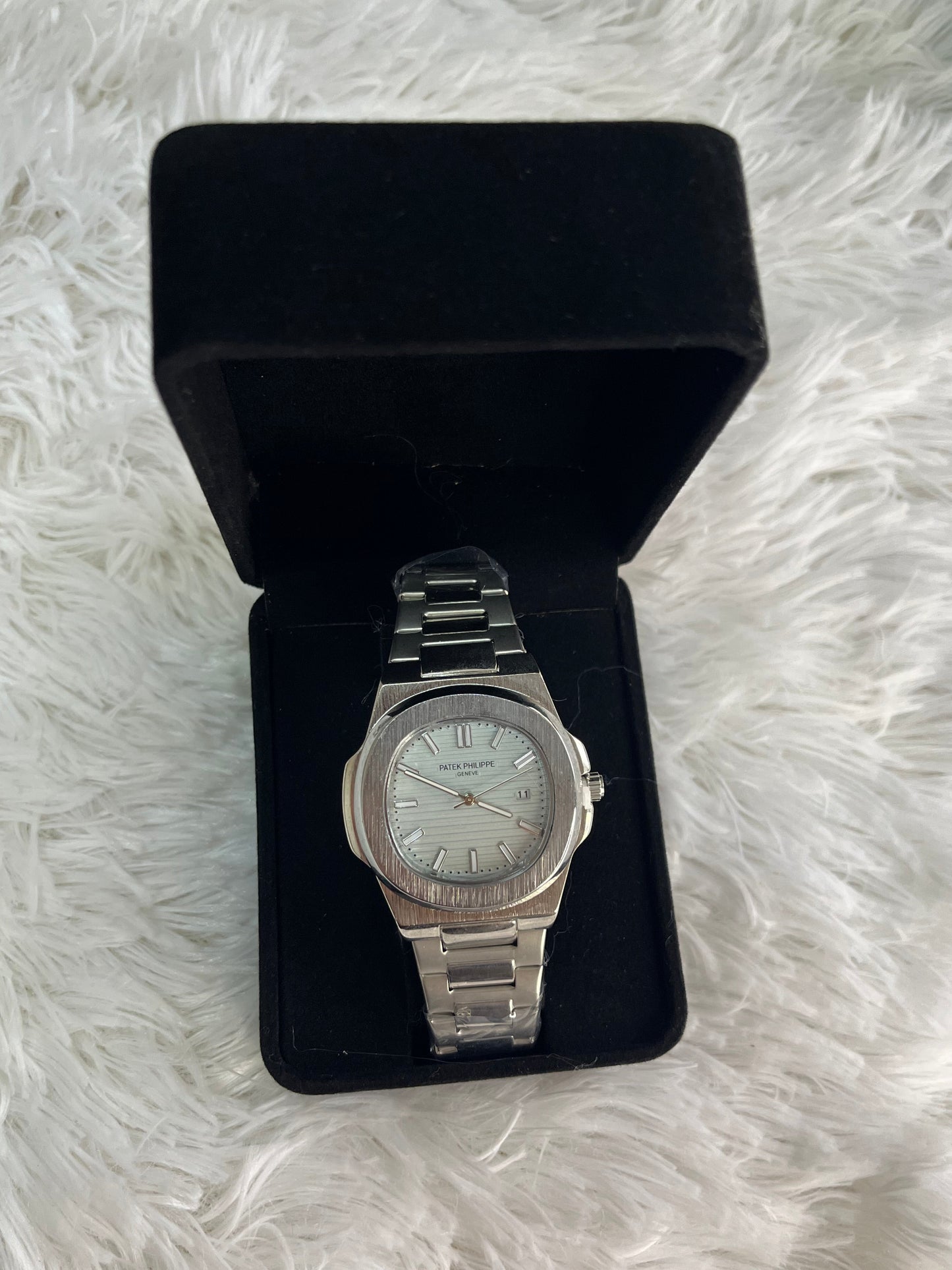 PATEK PHILIPPE GRIS TABLEAU BLEU CIEL BOITE SIMPLE