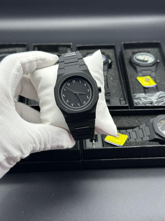 MONTRE CARBONE NOIR