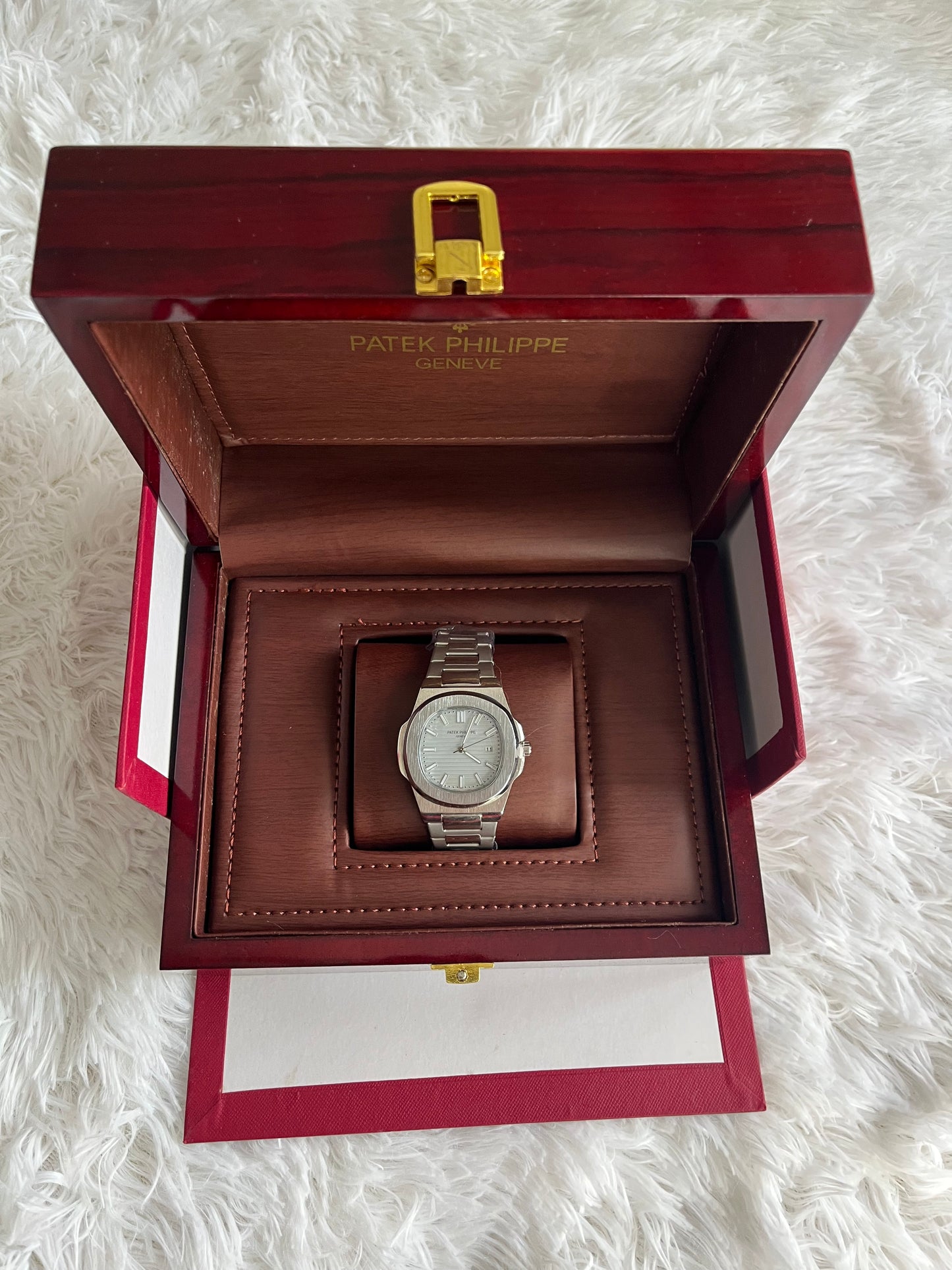 PATEK PHILIPPE GRIS TABLEAU BLEU CIEL COFFRET